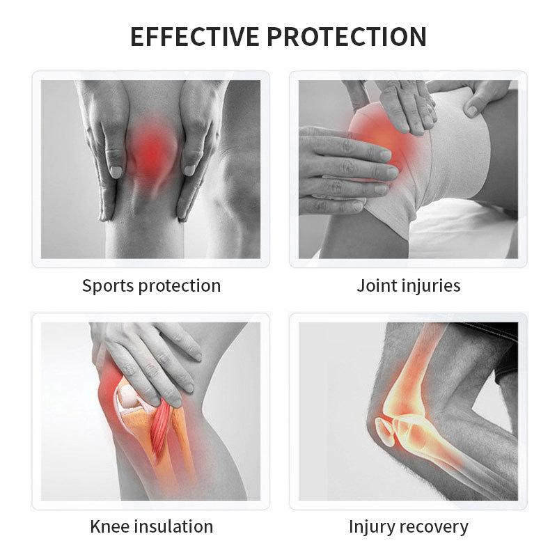 1 Pair/2Pcs Thickening Knee Pads Protection Sports Elastic Knee Protector Fitness Basketball Volleyball Anti Collision Pads