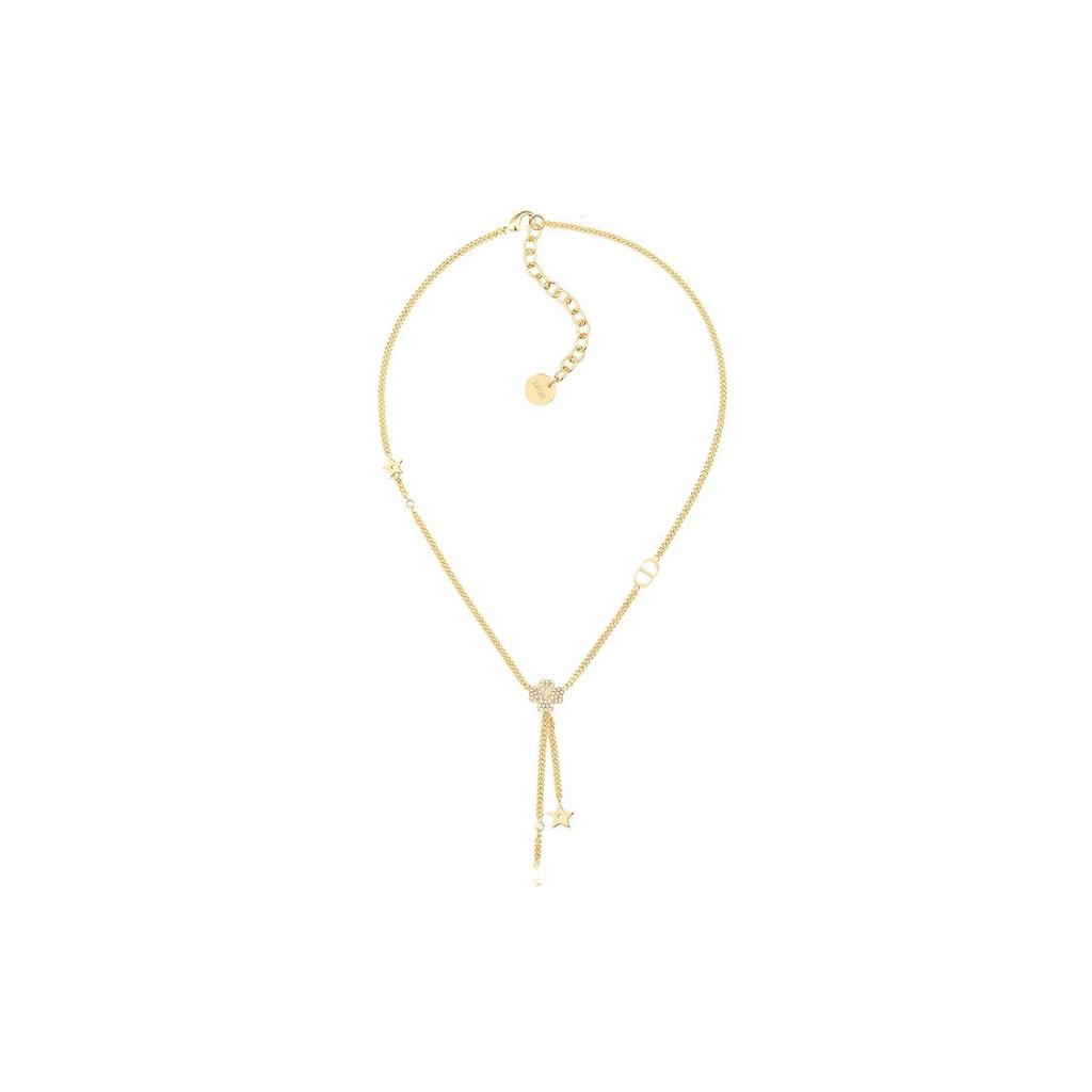 Dior D-Clover Necklace With Gold Star Pendant Women Necklace N1379CLOCY-D301