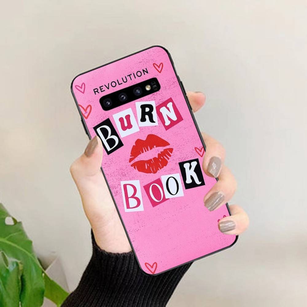 

M-Mean Girls B-Burn Book Phone Case For Samsung S 24 Fe 25 Ultra Plus 20 Lite 21 30 22 23 24 22 Ultra 5G Fundas Samsung S20 lite 5G