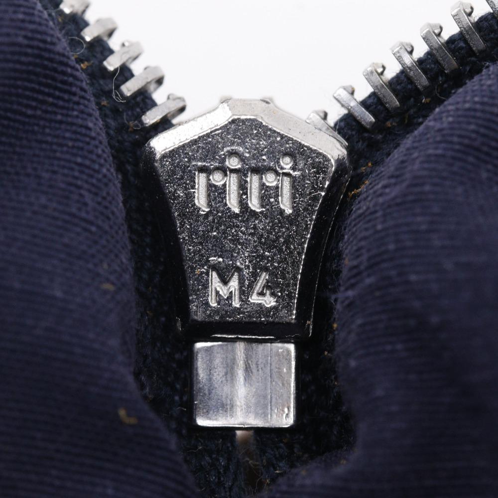 HERMES Bolide pouch 25 Pouch Navy blue Cotton canvas unisex Used