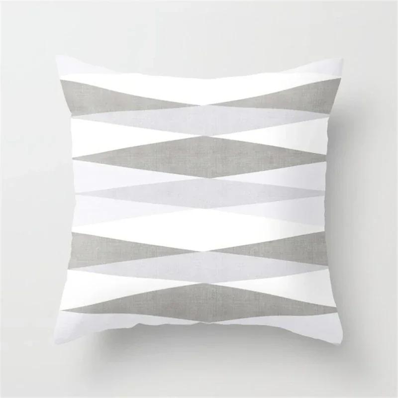 Nordische graue geometrische Kissenhülle moderne Mode Wohnzimmer Sofa Schlafzimmer Kissenbezug