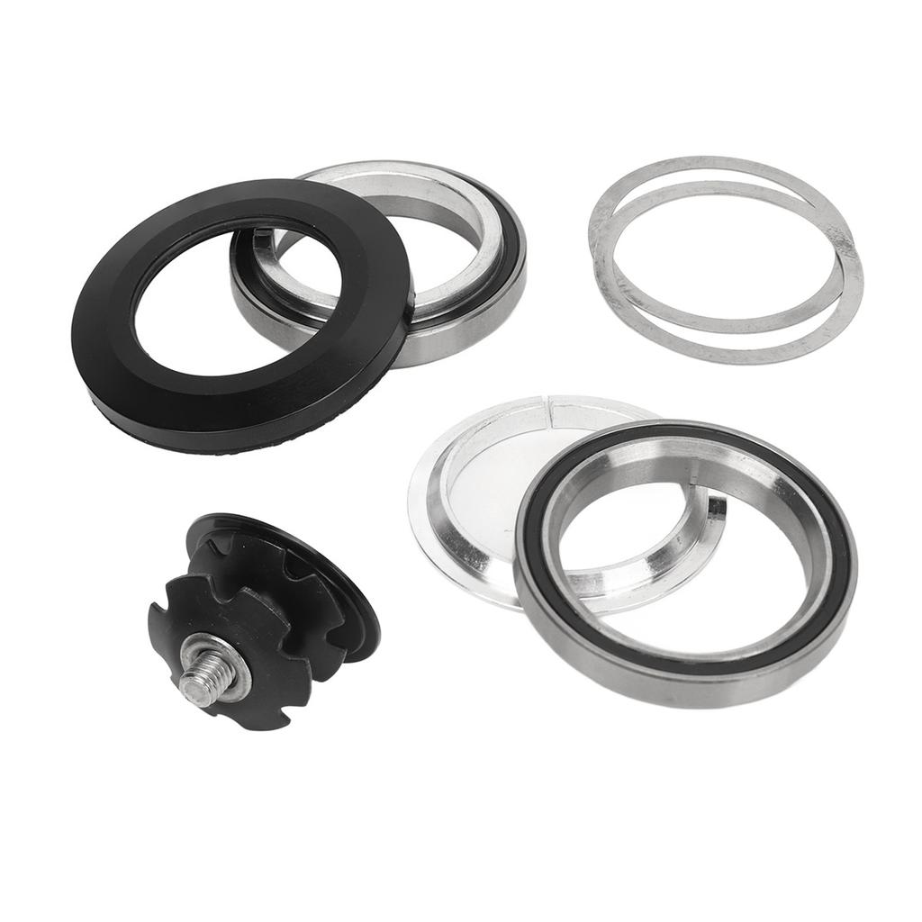 Bike Headset Aluminum Alloy Bike Bearing Headset Star Nut Spacers Kit for 41mm 28.6mm Straight Tube