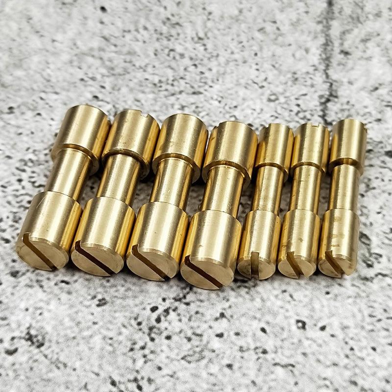 5 Pcs/lot Brass Rivet Screw Grinding DIY Knife Handle Fastener Accessories Tactics Lock Rivet Diy Craft Supplies