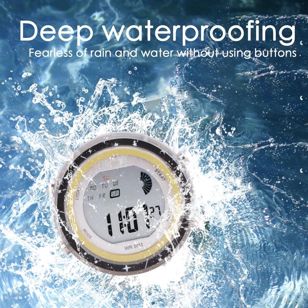 Waterproof Watches for Motorcycle,Luminous Dial Stick-on Bike Mount Clock | Auto Brightness Luminous Watches for Car, SUV