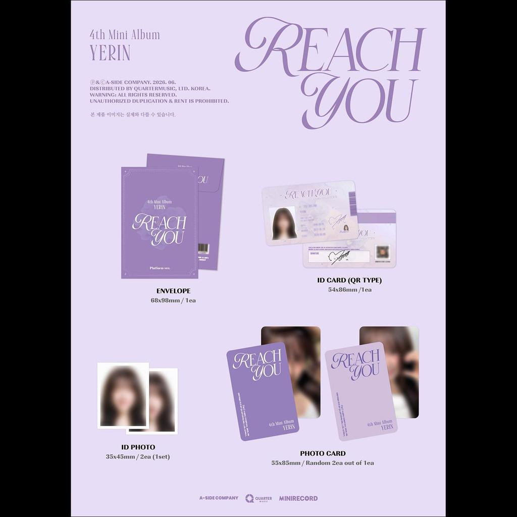 YERIN [REACH YOU] Platform Ver. + Free Gift