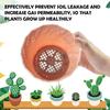 50PCS Flowerpot Gasket Ceramic Black Leakproof Soil Super Large Diameter Breathable Insect-Proof Plastic Circular Mesh Pad