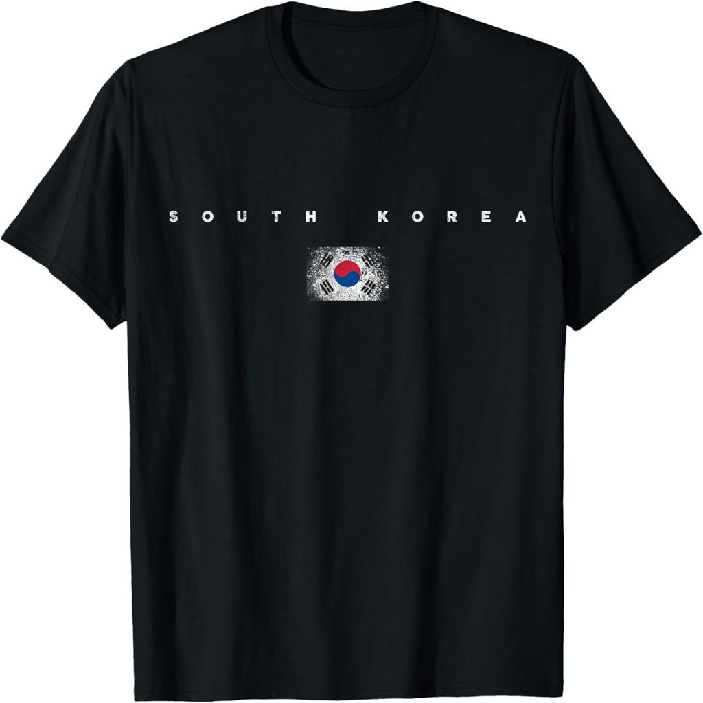 T-shirt de football vintage rétro Fierté Drapeau Corée du Sud
