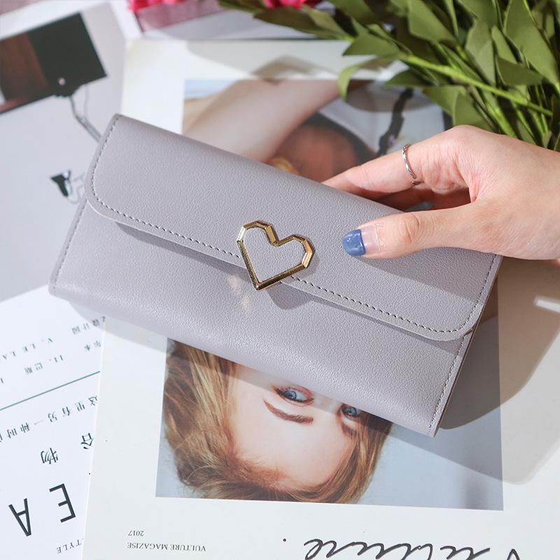 Luxury Love Heart Wallets Women Long Wallets Purses for Ladies Girl Money Pocket Card Holder Female Wallets Phone Clutch Bag