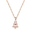 Angel Smart Light Luxury Temperament Gorgeous Full Diamond Necklace Female Versatile Collarbone Chain Titanium Steel Chain