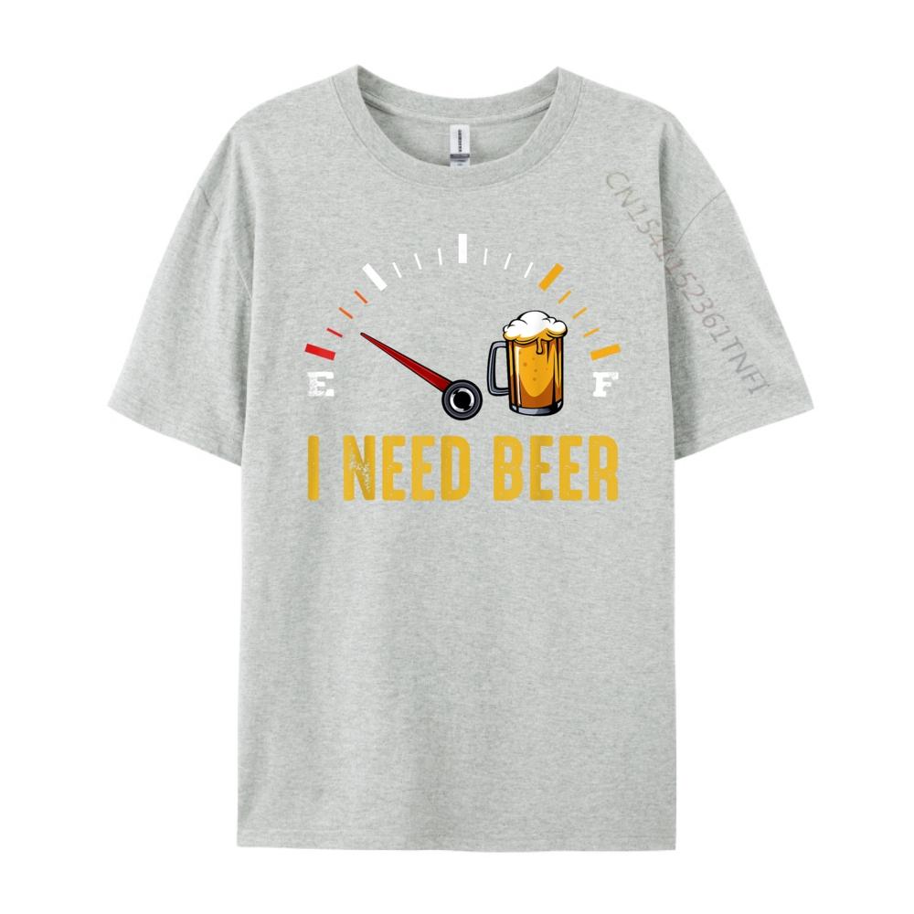 I Need A Beer Meter Alcohol Drinking Funny Brewing Hops Camisetas DURABLE Gifts For Men Punk Style