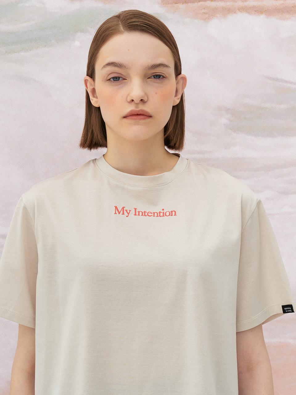 Ed Mang 5S Supima Cotton Silket T-Shirt (Ivory) Free Size
