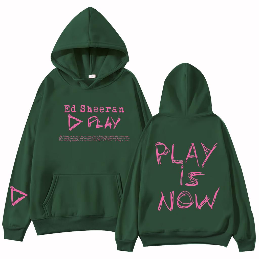 Ed Sheeran Play Is Now Hoodie Men Women Harajuku Pullover Tops Sweatshirt Gift