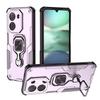 KEYSION Shockproof Armor Case for Redmi A5 4G Soft Silicone+PC Upright Metal Ring Stand Phone Back Cover for Xiaomi POCO C71