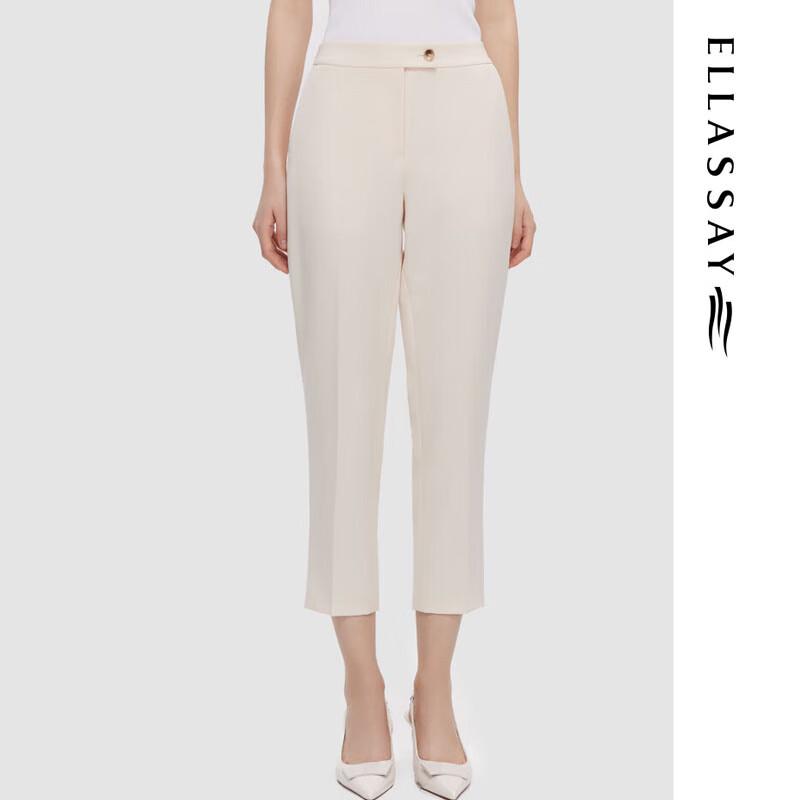 ELLASSAY Women's Tapered Ankle Work Pants