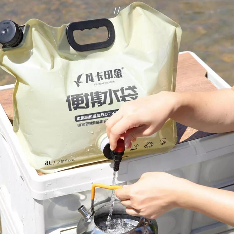 

8L Collapsible Water Container Water Storage Jug Bag for Outdoor Camping Hiking Emergency Survival Camping Supplies United States