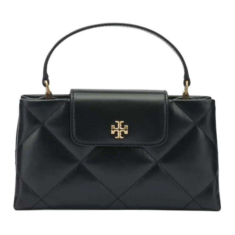 

Tory Burch Kira Logo Diamond Quilted Leather Crossbody Handbag Mini Women handbag Black 174999-001 Basic Set (Bag+Dust Bag)