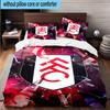 3pcs Fulham F.C Printed Bedding Set Duvet Cover Closure Includes 1 Duvet Cover & 2 Pillowcases Bedding Sets Home Decor Gifts