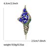 Fashion Rhinestone Conch Brooches for Women Unisex Enamel Ocean Series Pins Friend Event Party New Gifts Jewelry Decoration