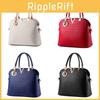 Women Large Pu Shell Shoulder Crossbody Bag Internal Zipper Pockets Style Street