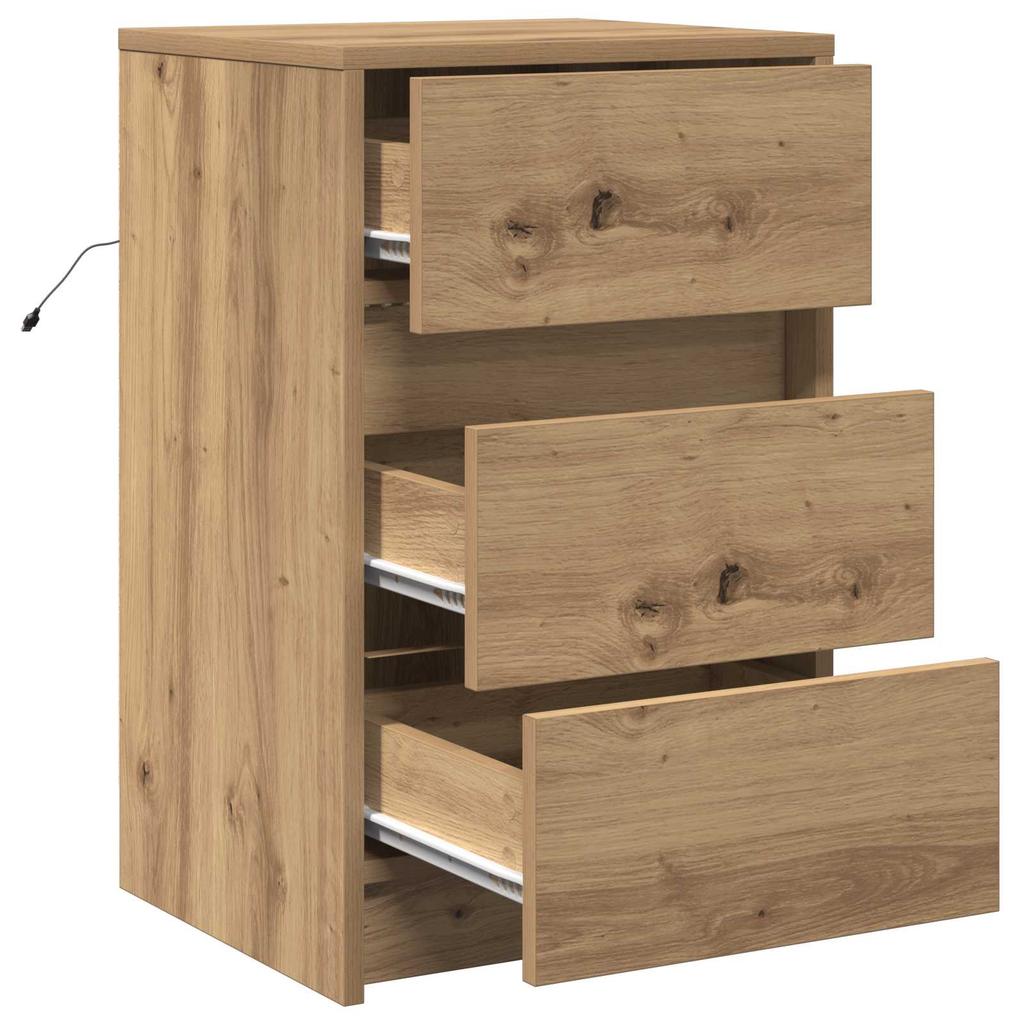 Nightstand Artisan Oak 38 x 34 x 61 cm Particleboard