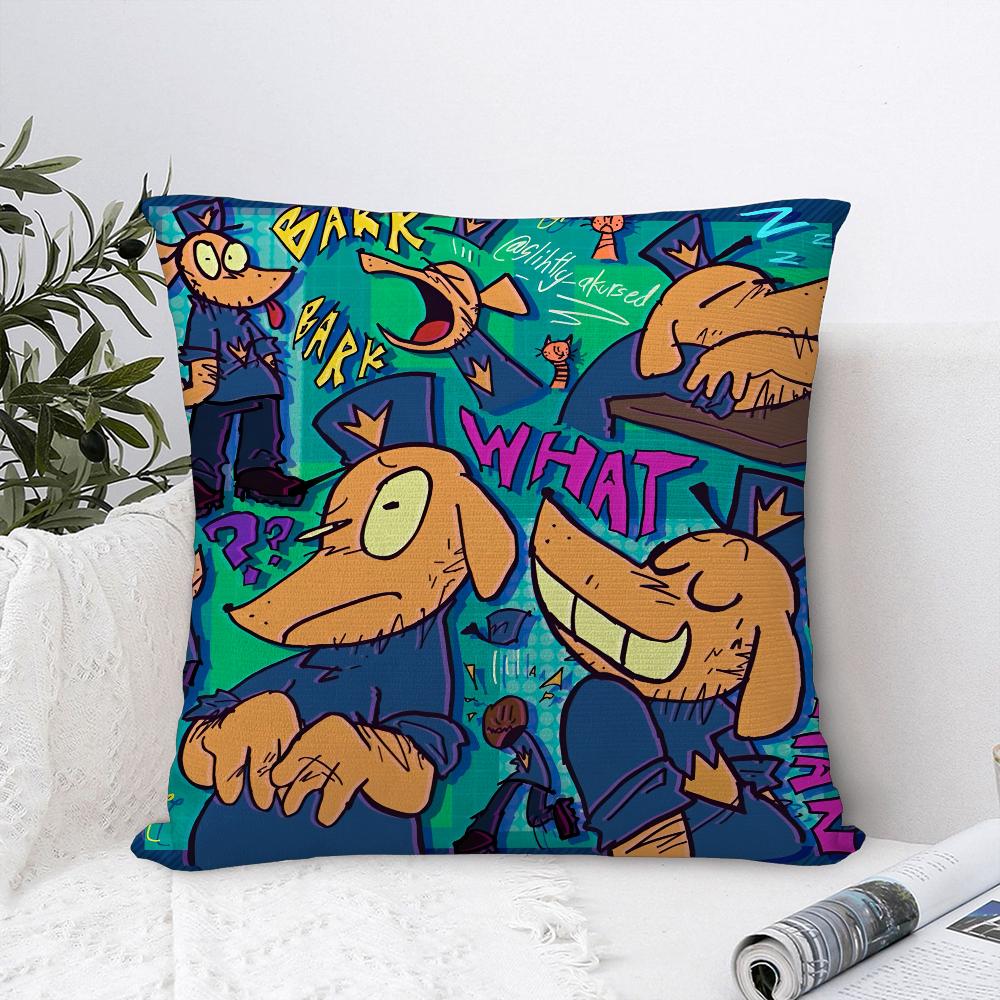 Comic Cartoon D-Dogmans Kissenbezug Sofa Dekorative Zuhause Doppelseitiger Druck Plüsch Quadratische Wurfkissenbezüge Kissen Dekor Bezug