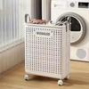 Large Capacity Wheeled Folding Laundry Basket Folding Dirty Clothes Basket  for Home Use