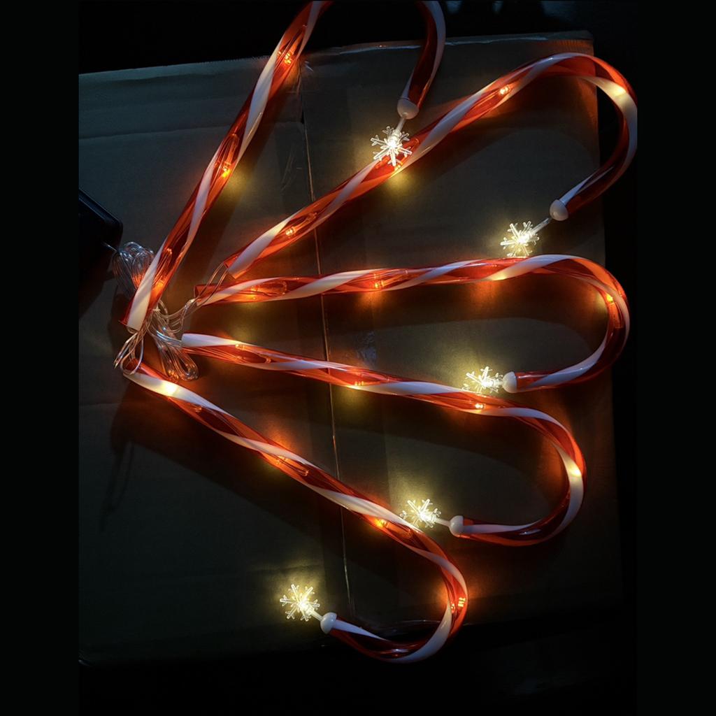 5PCS Solar Pathway Lights Outdoor Christmas Decorations Christmas Candy Garden Lights for Outdoor Garden Balcony Lawn Decoration