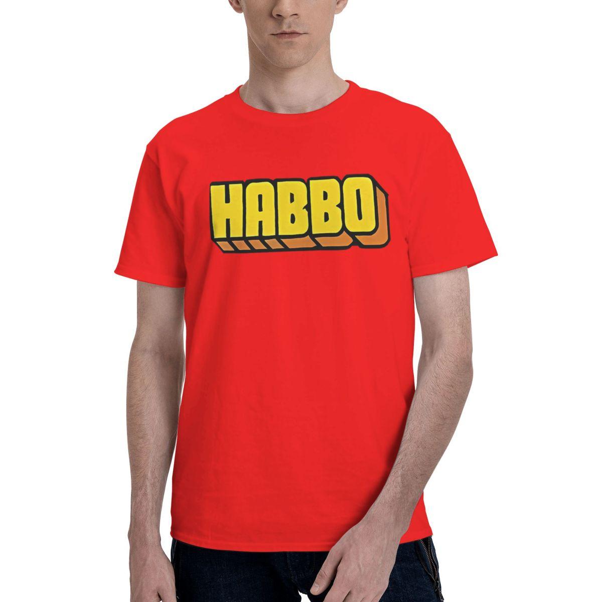 

Habbo Hotel 100 Cotton Casual Breathable Confortable Men Top Mens TShirts Graphic Tee S