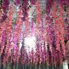Artificial Wisteria Flowers Fake Wisteria Vine Hanging Garland Faux Silk Flower String for Wedding Arch Ceremony Party Garden Home Backdrop Decor