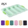 Baguette Baking Mold 4 Grids Food Grade Tray Silicone Anti-scalding Bread for Restaurant