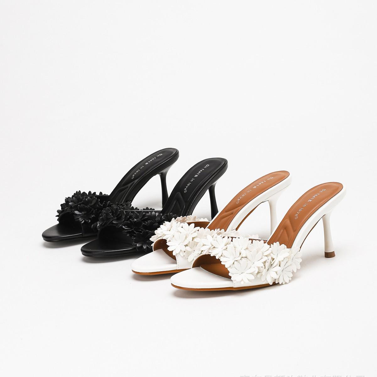 Безумие на ногах Французские шпильки с открытым носком на одной ремешке 39 чёрный 3690₽