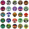 50 Sheets Of Tree Of Life Hand Account Literary Stickers Creative Totem Pattern Retro Mobile Phone Case Water Cup Computer Decorative Stickers