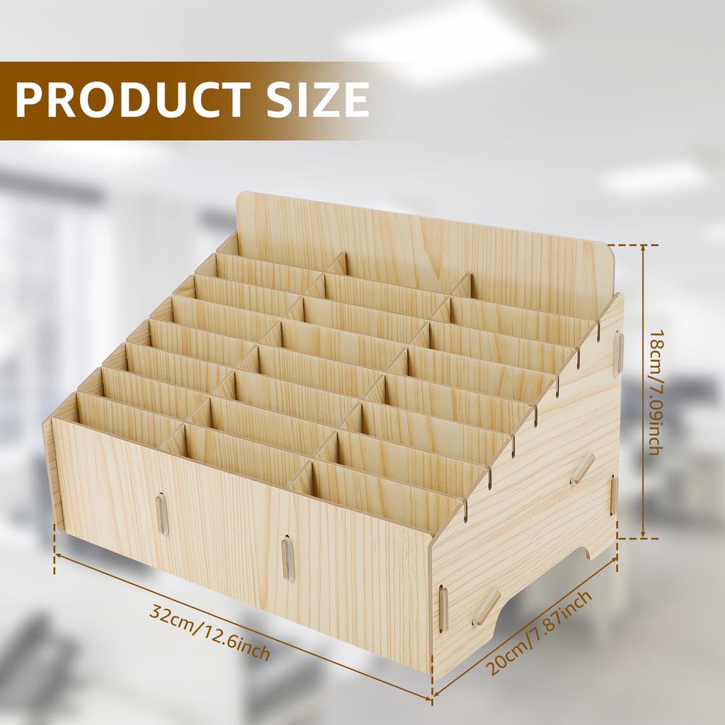 Wood Cell Phone Holder Solid Phone Storage Box Versatile Phone Holder Desktop Organizer Easy to Install Phone Management Storage