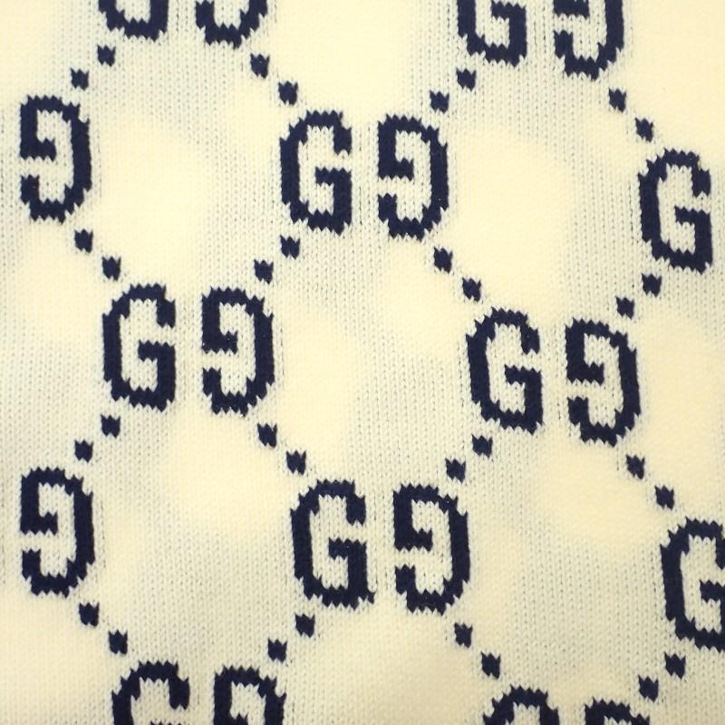 Gucci 694767_XKCDF_9145 S Knit White Cotton Mens