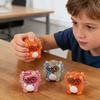 Třpytivé Brýle Salamandr Mačkací Hračka Pomalé Vracení TPR Fidget pro Uvolnění Stresu Roztomilý Kreslený Decompresní Gadget pro Studenty Přenosný Novinkový Dárek