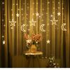 EU Plug Moon Star LED Fairy String Light Гірлянда EID Mubarak Ramadan Decoration Christmas Holiday Lighting Wedding Party