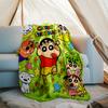 Crayon Shin-chan printed throw blanket—soft,warm;versatile blanket for all seasons—perfect as &air-conditioning throw,nap blanket