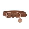 Benji & Flo Deluxe Leather Padded Dog Collar