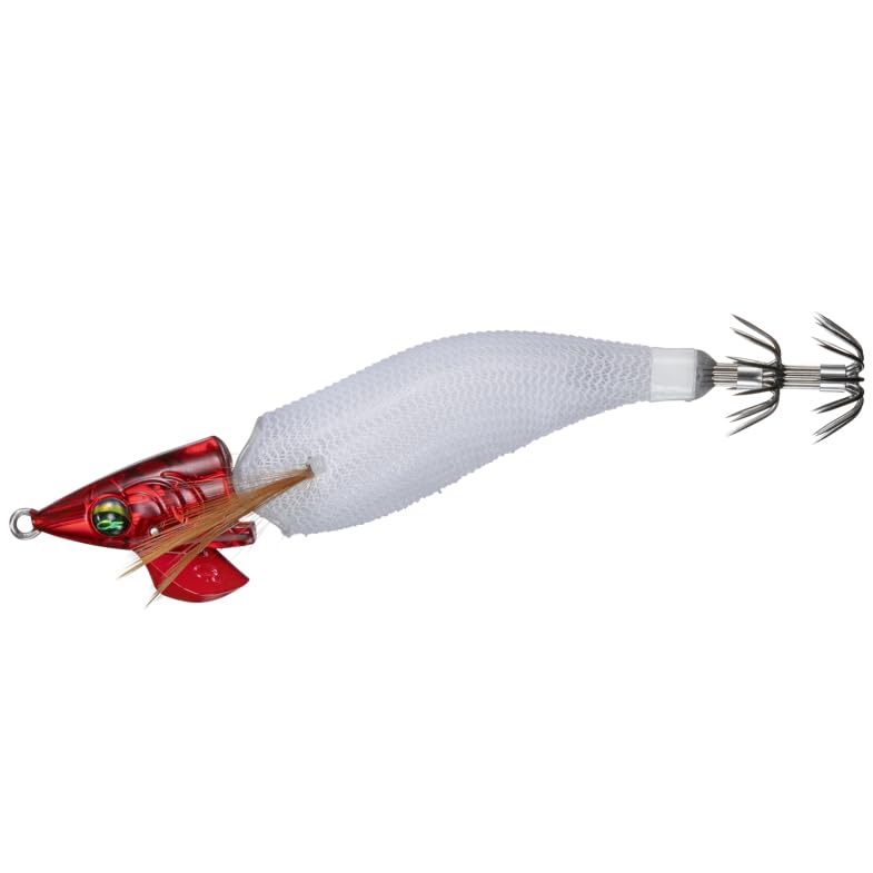 Daiwa Emerald Squid Metal Dropper Joint Luminous Red and White SS2.5