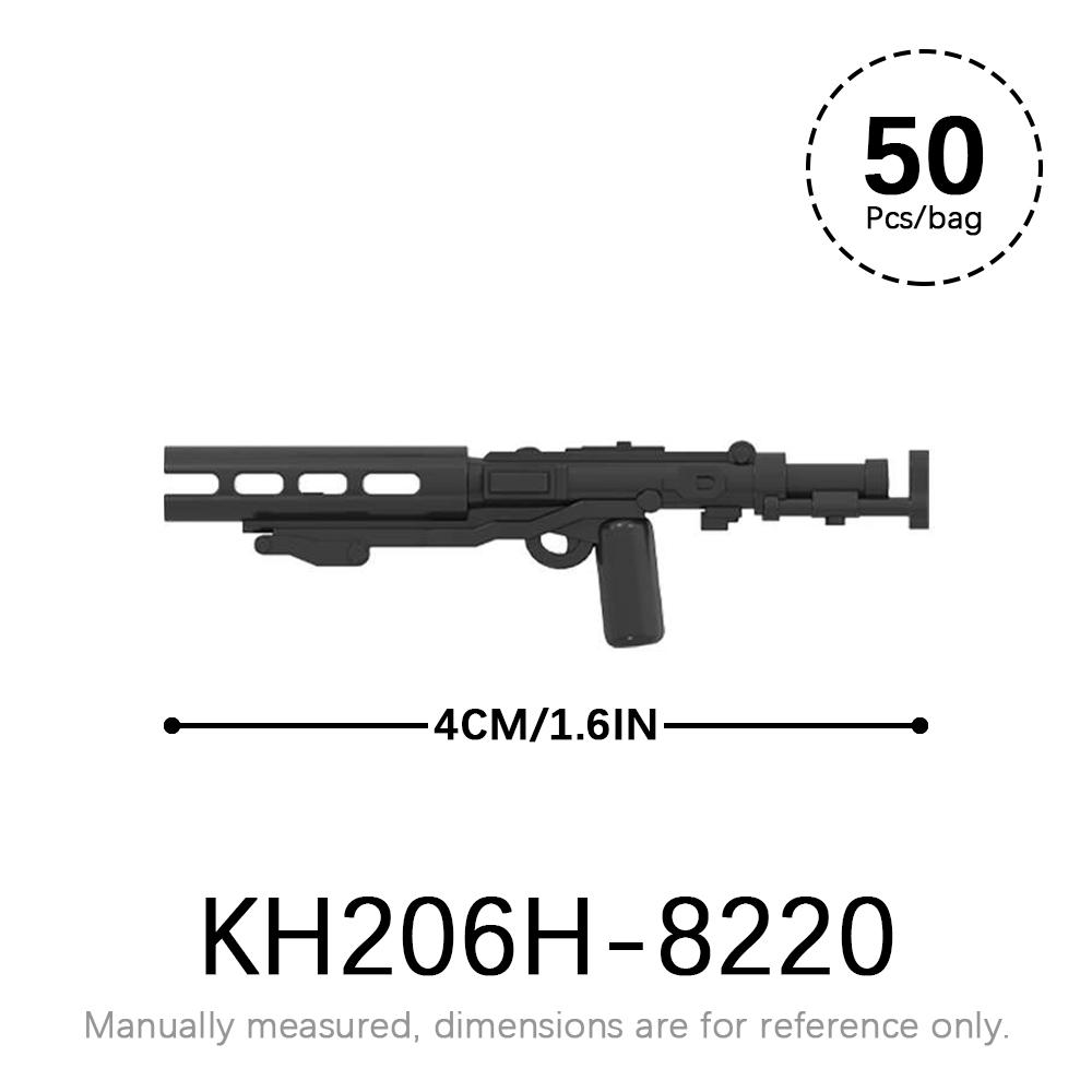 50pcs/lot Military Weapons Set SWAT WW2 Action Figures Parts MOC Bricks Star WW2 Corps Gun Accessories Building Blocks Kids Toys