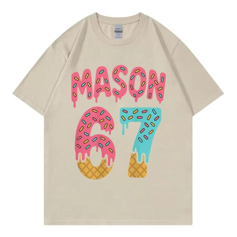 Funny Ice Cream Meme T Shirt Fashion Y2k Clothing Short Sleeve T-shirts High Quality Cotton Oversized T-shirts Unisex Streetwear