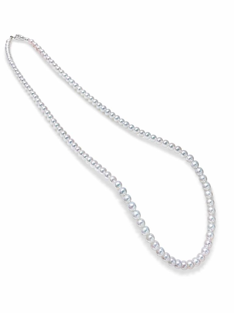 925 Silver Clasp Freshwater Pearl Classic All-match Rice Bead Necklace