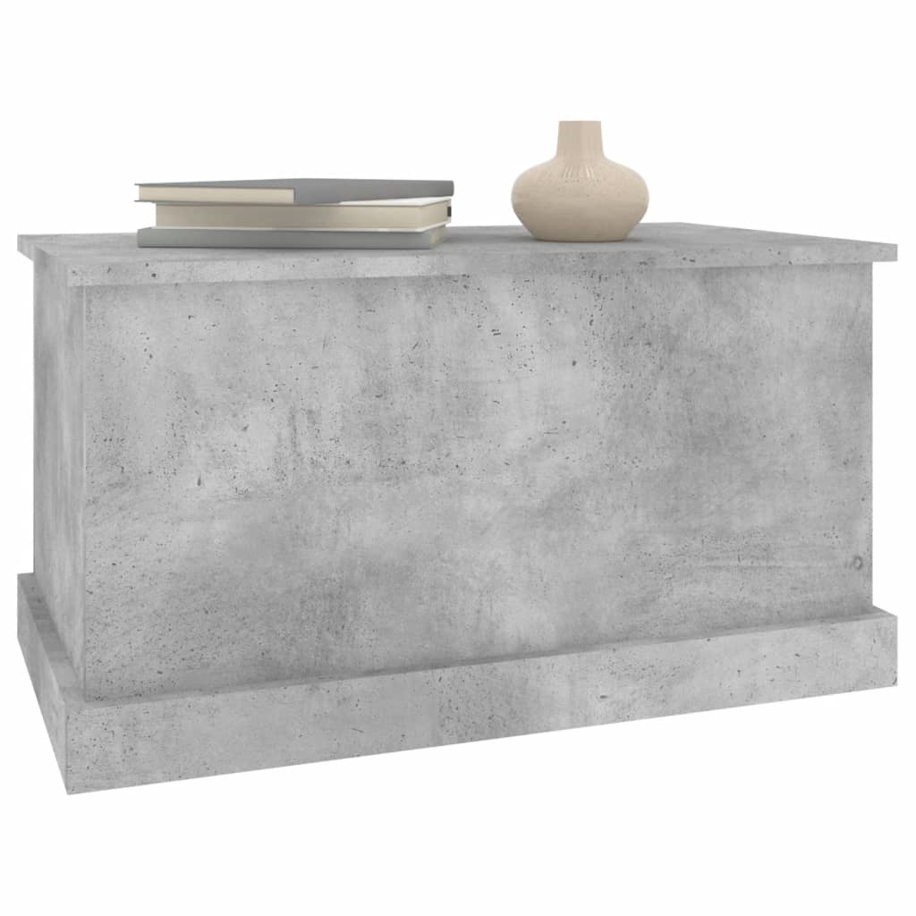 Storage Chest Concrete Grey 70 x 40 x 38 cm Engineered Wood
