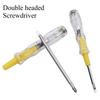 Double-ended Double-Headed Screwdriver 2 In 1 Voltage Detector Pen Electric Tester Pen  Household