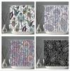 Bohemian Shower Curtains Waterproof Cloth Colorful Datura Flower Leaves Print Bath Curtain Set Multi-size Bathroom Screen Decor