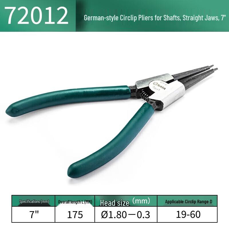 SATA German Style Straight Jaw External Circlip Pliers