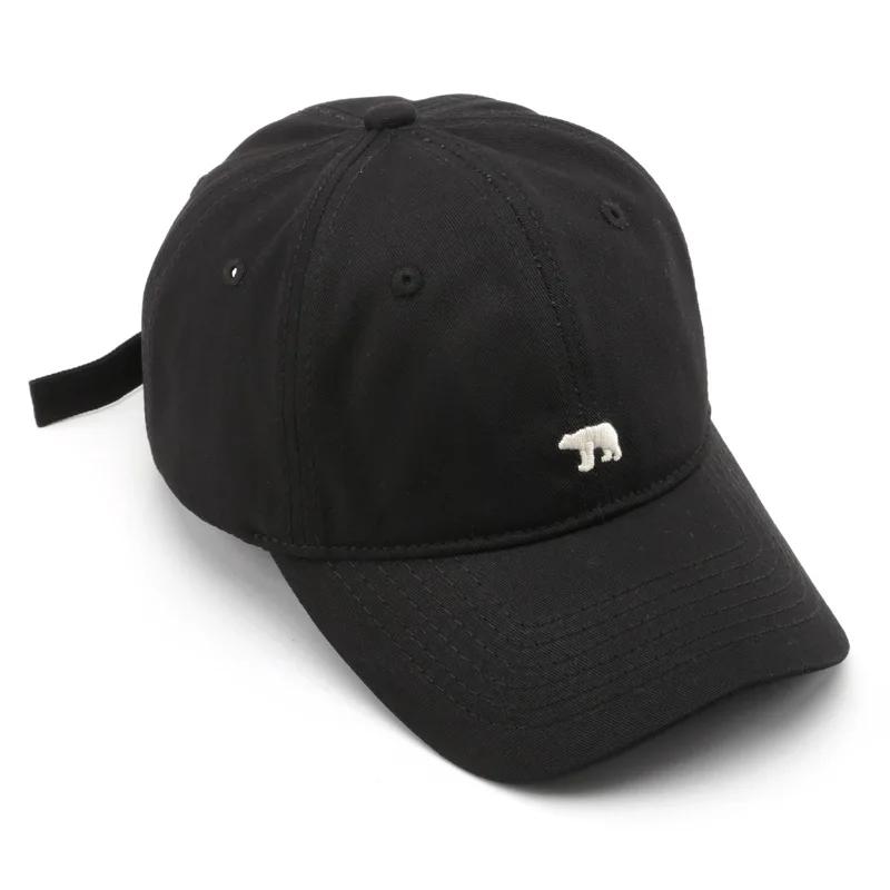 Women's Baseball Caps Embroidered Polar Bear Cotton Hat Adjustable Casual Visor Hats Solid Hats for Men Versatile Hat