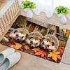 Vintage Maple Pattern Printed Door Mat Rug for Entrance Hall Autumn Carpets for Bedroom Bathroom Entryway Rug Home Decoration