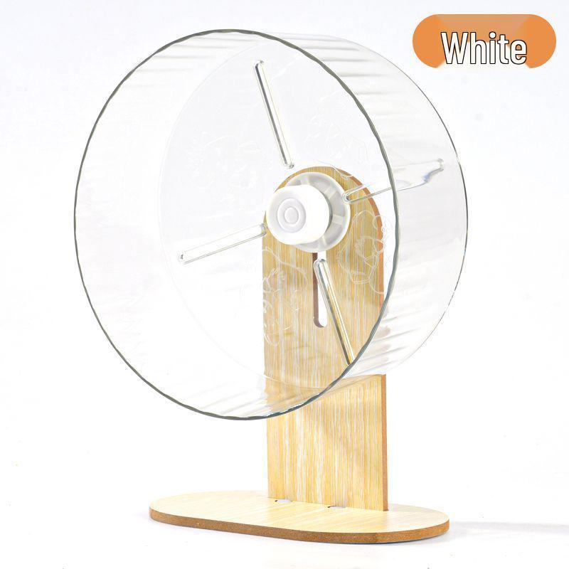 Silent Running Wheel for Small Pets - Cute Hamster Exercise Toy with Transparent Stand