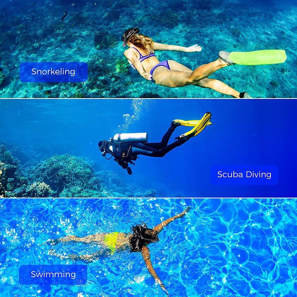 New GoPro Mount, Adjustable Viewing Angle, Floating Diving Mask, Diving Goggles, Respirator, Four-piece Set of Swimming Equipment